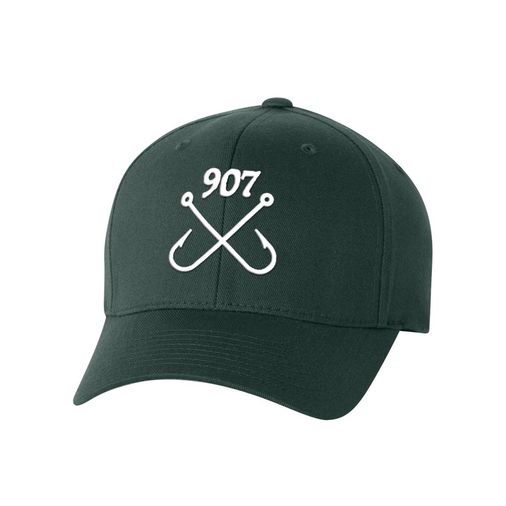Fishing Hooks Flexfit Hat L-XL / Olive