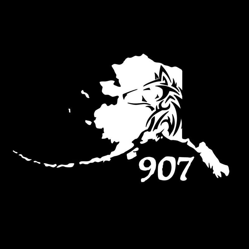 Tribal Alaska Wolf Decal