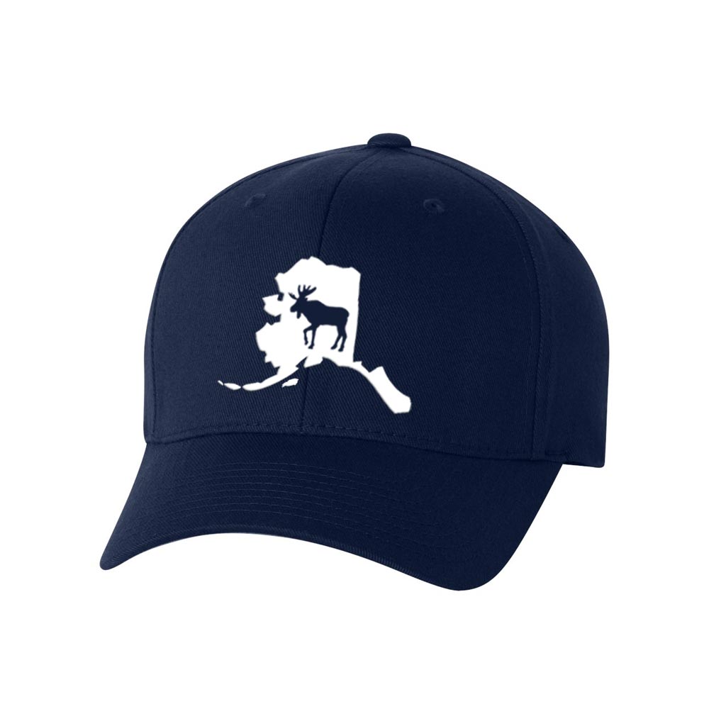 Alaska State Moose FlexFit Hat – Peak Apparel