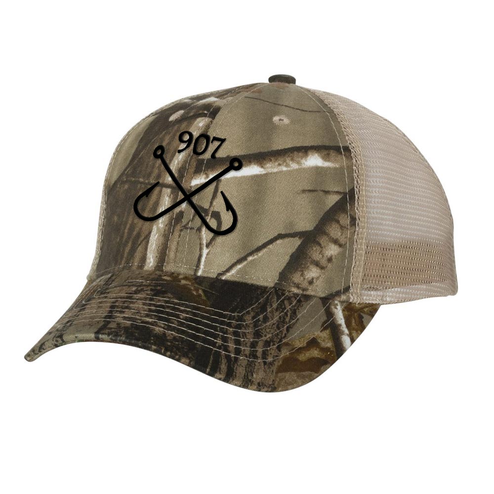 camo fishing hooks Fishing Hooks RealTree Camo Trucker Hat, Tan