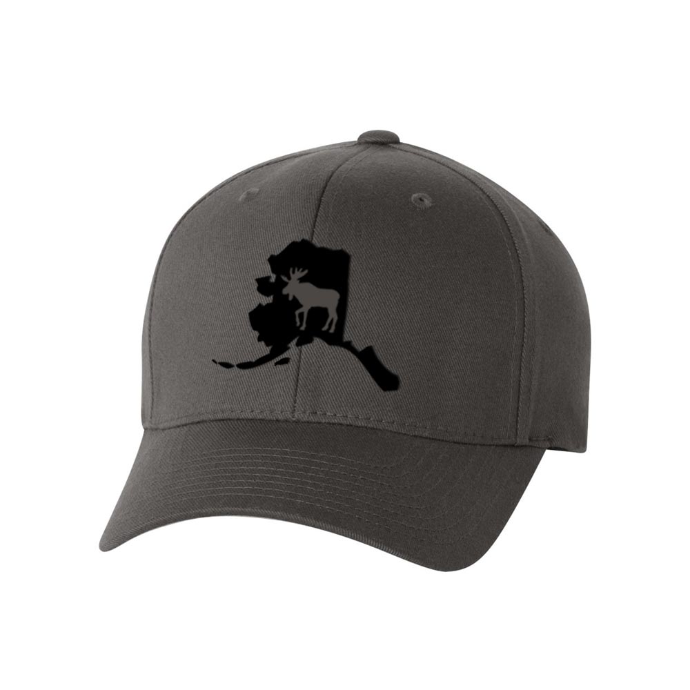 Alaska State Moose FlexFit Hat – Peak Apparel