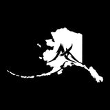 Alaska State with Mountain Eagle Decal