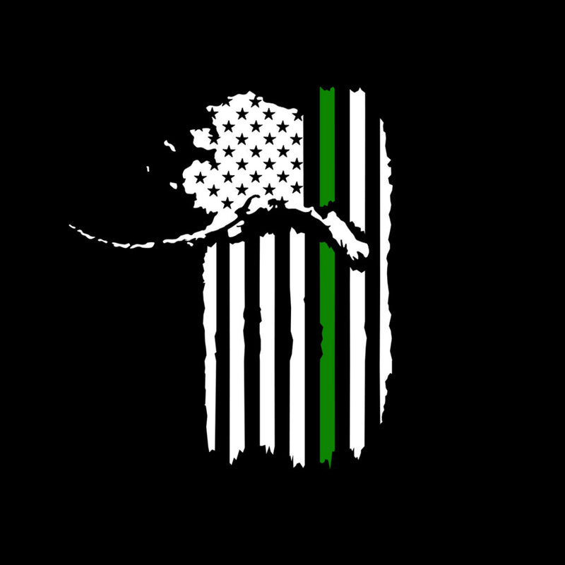 Alaskan Patriot Veteran Support Decal