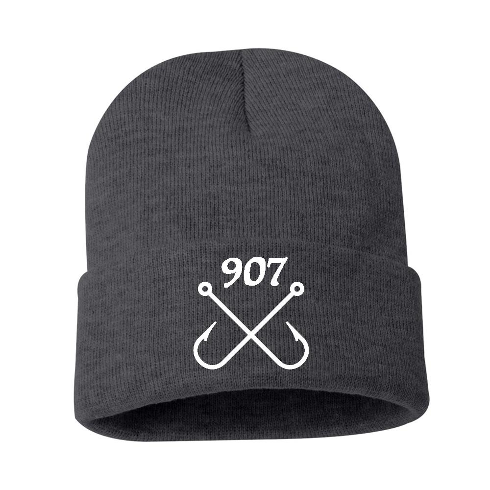 Fishing Hooks Rolled Beanie