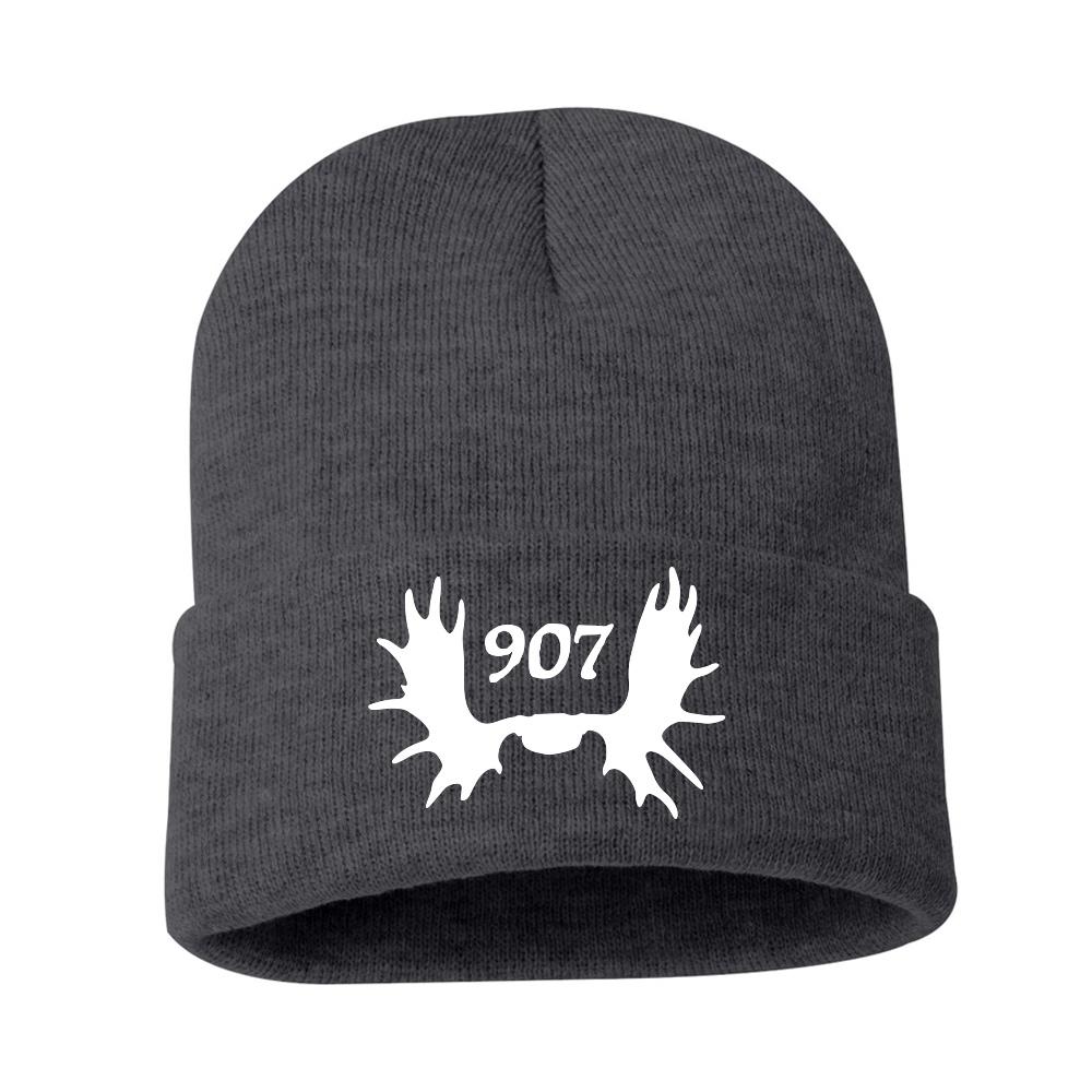 Moose Antlers Rolled Beanie