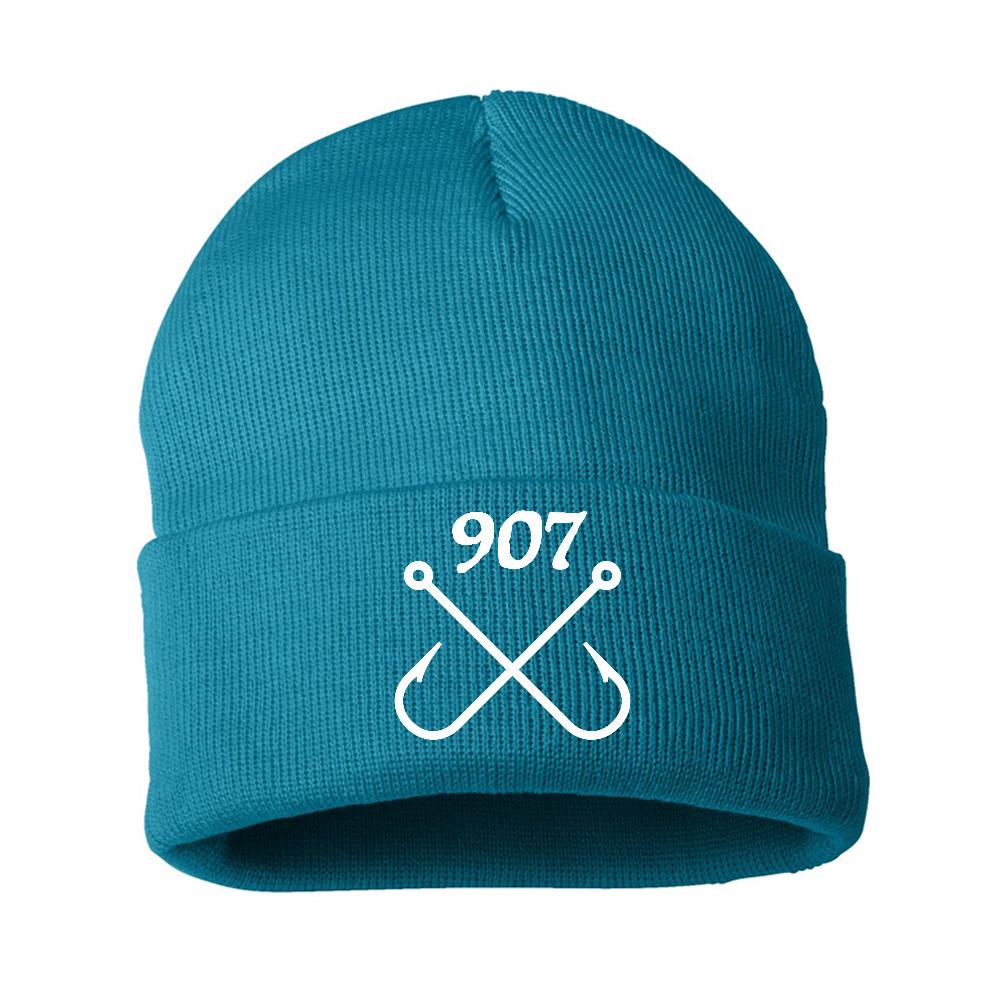 Fishing Hooks Rolled Beanie
