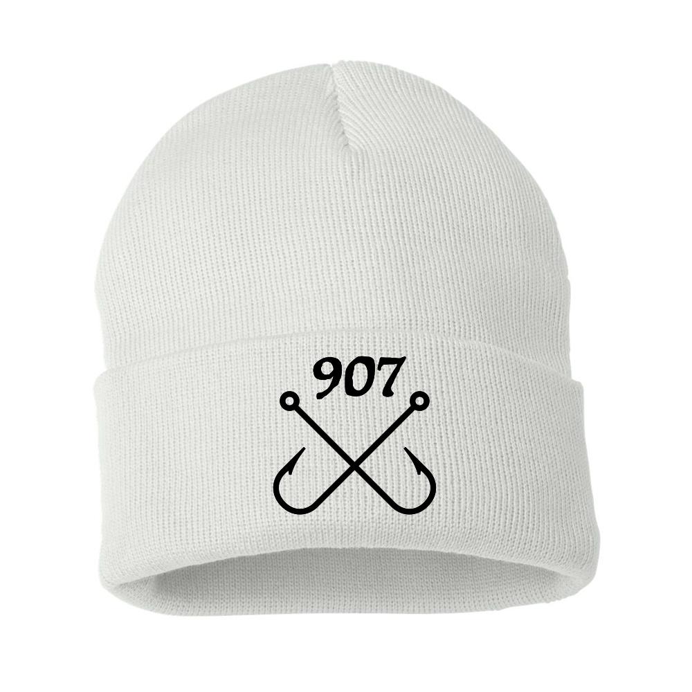 Fishing Hooks Rolled Beanie