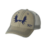Moose Antlers Frayed Hat