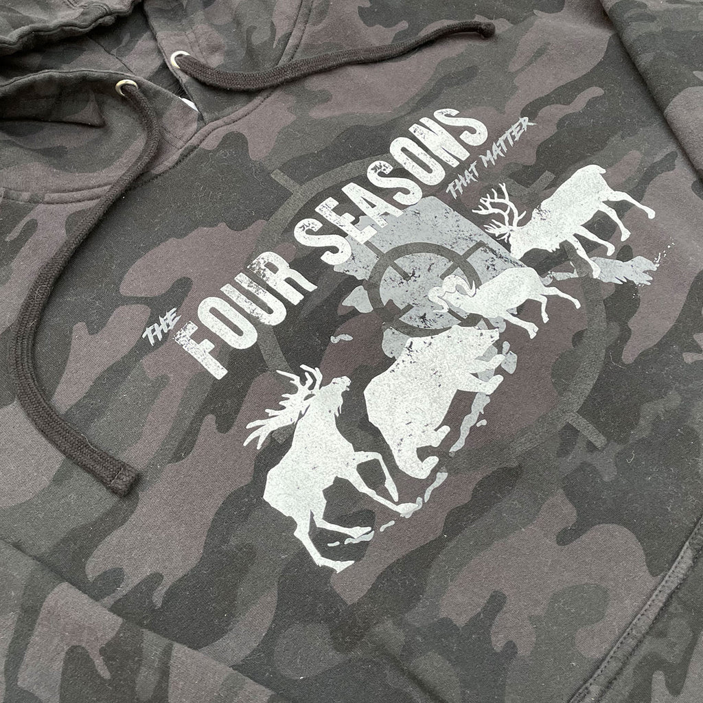 Four Seasons Black Camo Hoodie
