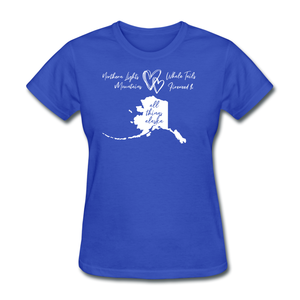 All Things Alaska Women's Tee - royal blue