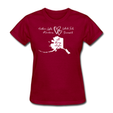 All Things Alaska Women's Tee - dark red