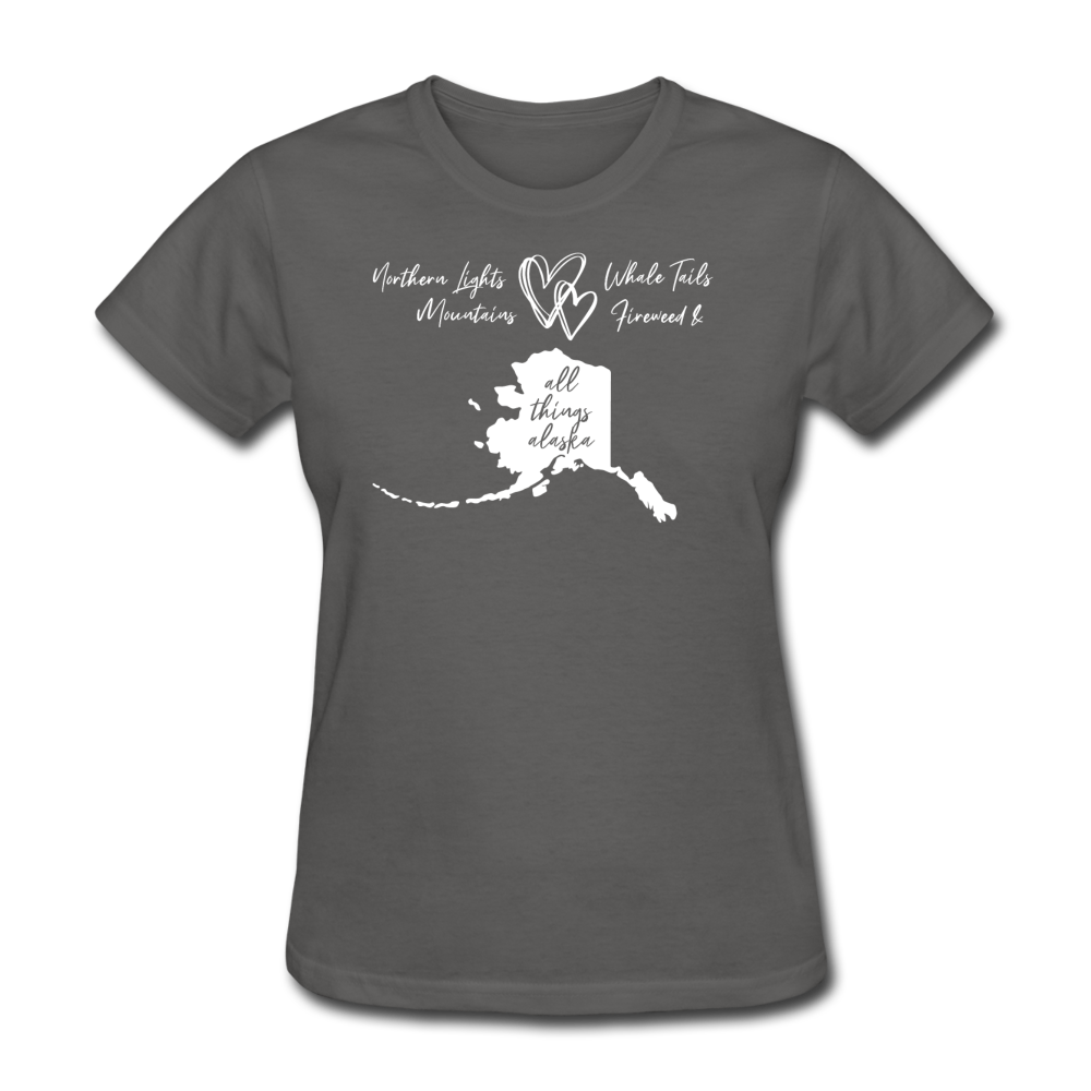 All Things Alaska Women's Tee - charcoal