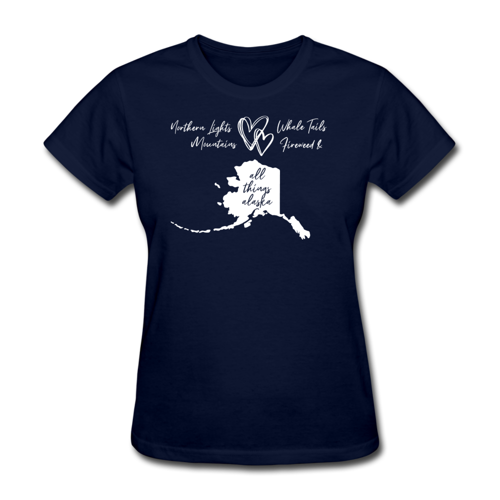 All Things Alaska Women's Tee - navy