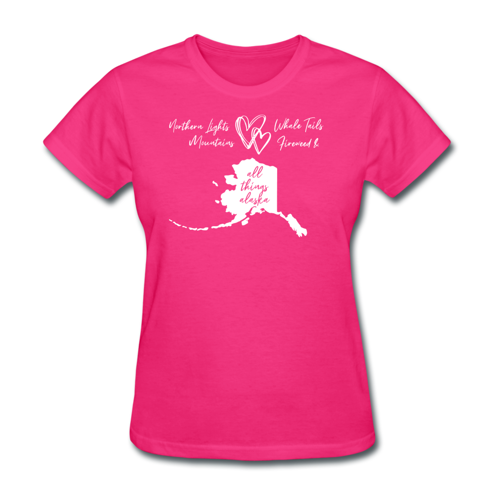All Things Alaska Women's Tee - fuchsia