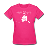All Things Alaska Women's Tee - fuchsia