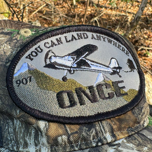 Land Anywhere Once Patch Hat - RealTree Camo