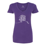 Alaska Love Women's V-Neck Shirt