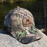 Peak Apparel Logo Leather Patch Hat - Camo