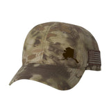 Alaska State Outline US Flag Hat - Kryptek Camo