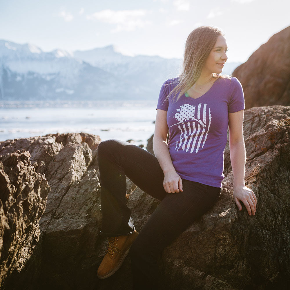 Alaskan Patriot Women's V-Neck Shirt