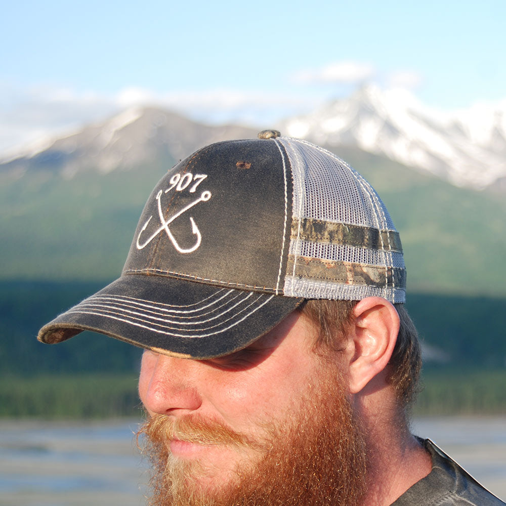 Fishing Hooks Frayed Hat – Peak Apparel