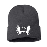 Moose Antlers Rolled Beanie