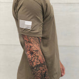 Coyote Tan 499 Military Patriot Shirt