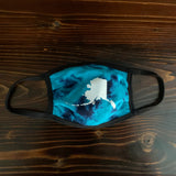 Blue Tie Dye Alaska - Cloth Face Mask
