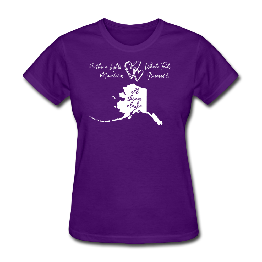 All Things Alaska Women's Tee - purple