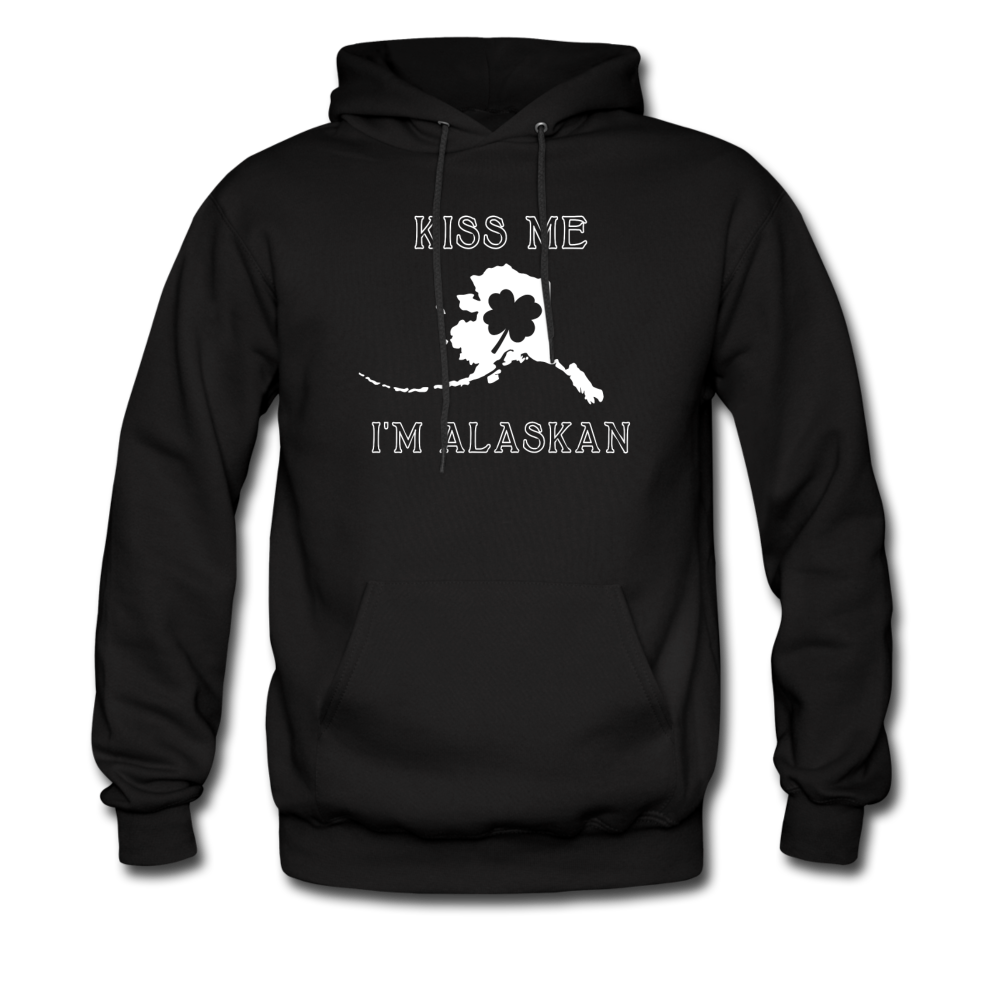 Kiss Me I'm Alaskan Unisex Hoodie - black