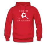 Kiss Me I'm Alaskan Unisex Hoodie - red