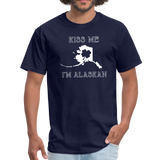 Kiss Me I'm Alaskan Men's Tee - navy
