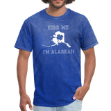 Kiss Me I'm Alaskan Men's Tee - mineral royal