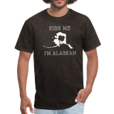 Kiss Me I'm Alaskan Men's Tee - mineral black