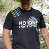 No One Fights Alone First Responder Support Tee