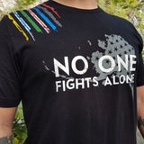 No One Fights Alone First Responder Support Tee